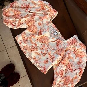Express Floral Smocked Top
